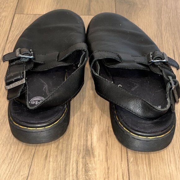 Dr. Martens air wair black Jorge mules clog leather size 10 - Picture 6 of 10
